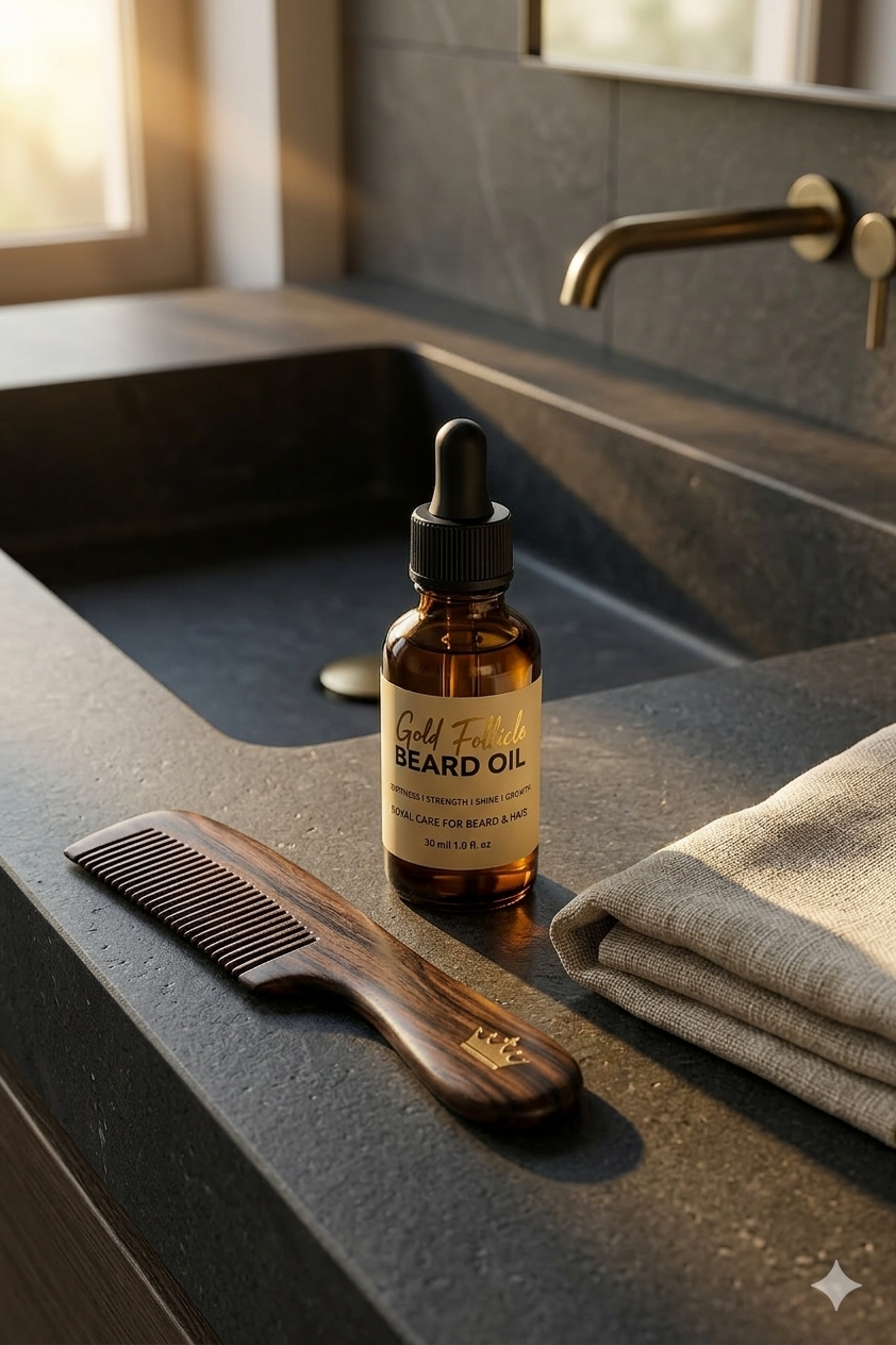 Golden oil texture